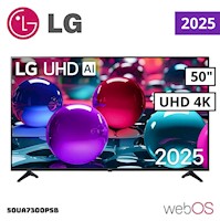 TV LG 50" LED UHD 4K Thinq AI 50UA7300PSB Modelo 2025
